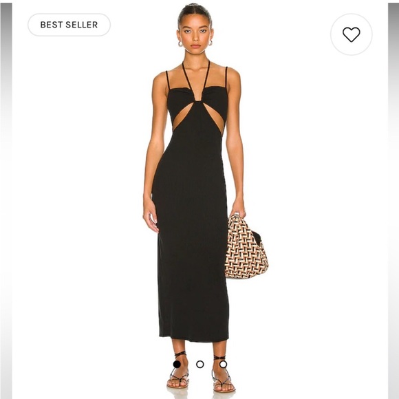 NWT L*SPACE Naomi Dress in Black - Picture 8 of 9